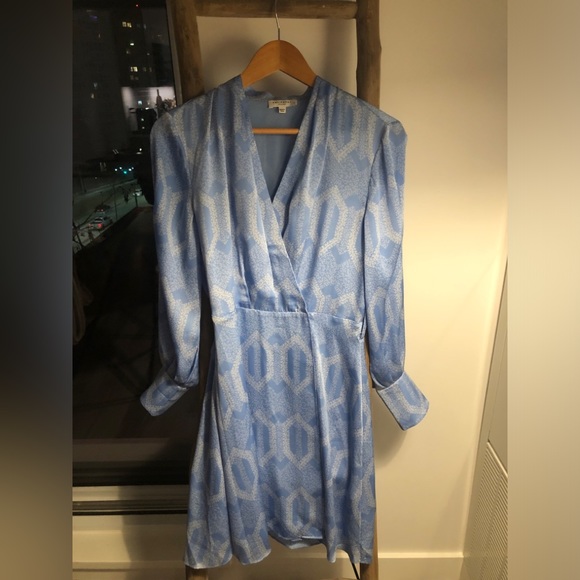 Equipment Fanetta Wrap Dress, - Picture 4 of 8